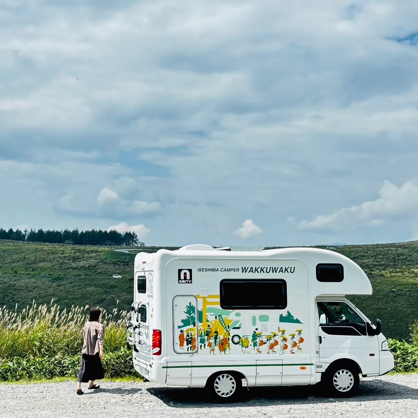 【登山の前泊にキャンピングカーで】